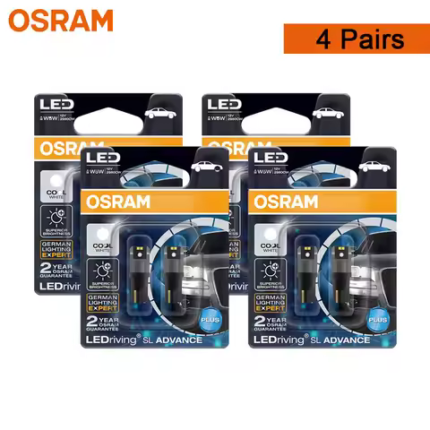 OSRAM LED T10 6000K W5W 194 LEDriving SL Advance 6000K White Car Reading Bulb Door Lamp Interior Lig