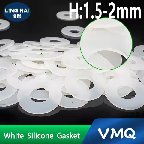 Rubber flat gasket H1.5mm H2mm gasket washer sealing gasket O-ring rubber silicone fluororubber whol