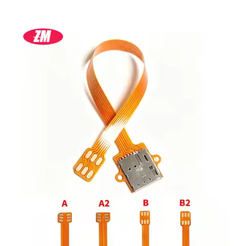 Nano 4FF Sim card Converter FPC Extension Cable to Nano 4FF Micro 3FF Standard 2FF Sim Usim Card Ada