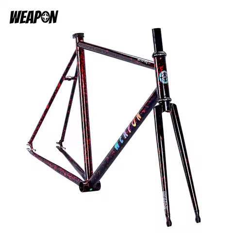 C01 Fixed Gear Frameset Fixie Bike Frameset Chromoly Steel Frame Vintage Fork Single Speed Track Bik