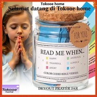 Jar Bible Verse Jar Prayer Jar Christian Jar Commemorative Gift with Bible Verse and Prayer