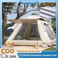 Camping Tent Automatic 5-8 Person Foldable Waterproof Travel Tent Outdoor Camping Tent Khemah