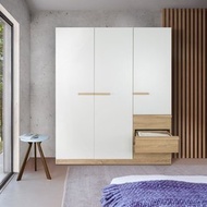 SB Design Square Koncept Furniture ตู้เสื้อผ้า รุ่น Hanz สีโอ๊ค (150x60x180 cm.) 121 - 150 ซม. คอนเทมโพรารี่ ขาว