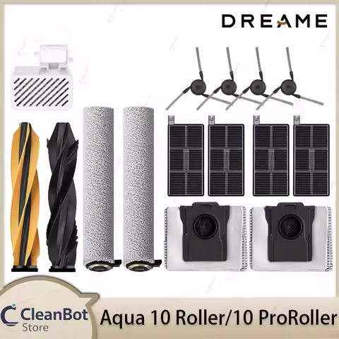 Dreame Aqua 10 Roller / Aqua 10 Pro Roller / Aqua 10 Ultra Roller / Parts Main Brush Side Brush Filt