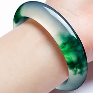Genuine Natural Green Jade Bangle Bracelet Charm Jewellery Fashion Accessories Hand-Carved Amulet Gi