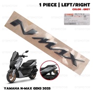 Logo "NMAX" 3D Gray Yamaha N-Max Gen3 Year 2025