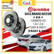Brembo Rotor Kia Cerato K3 1.6 / 2.0 (2013-2021) Front & Rear Disc Brake Rotor