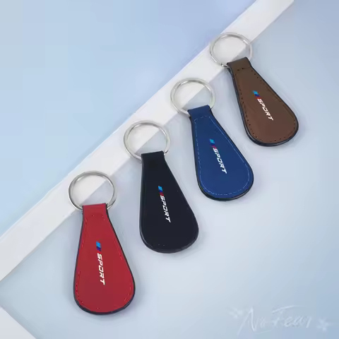 For BMW M Emblem E46 E36 E34 F10 E90F30 E60 F30 E53E30 E9 E87 Car Key Chain Key Ring Leather Keychai