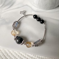 Petrine Bracelet (Pietersite, Citrine, Labradorite, Black Tourmaline)