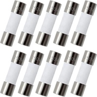 Pek 10 unit Fius Cepat Hancur F5AL 5A 5amp 250V Fius Seramik 0.2 x 0.79 inci / 5 x 20 mm (F5A Serami