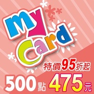 SOFTWORLD 智冠科技 MyCard 500點 點數卡 (95折起) -數位下載版
