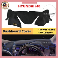 Hyundai i40 Velvet Fabric/ PU Leather Custom Made High-Quality Dashboard Protector [Ready Stock]