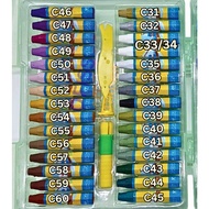 [LOOSE_3/3] BUNCHO OIL PASTELS C46~C60 + Special 61 + Special 62