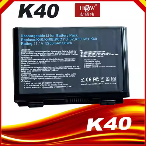 Laptop Battery For ASUS X5D X5DAB X5DAF X5DC X5DI X5DID X5DIP X5DIE X5DIJ X5DIN X5DAD K60I K61IC-A1