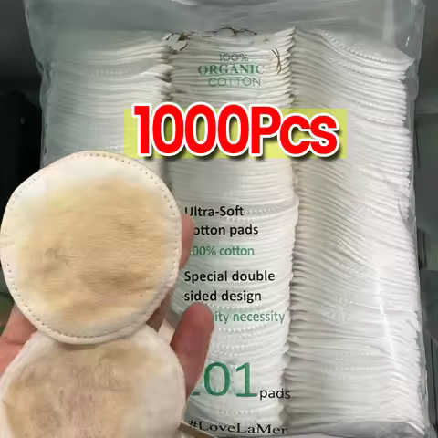 Facial Makeup Remover Disposable Cotton Pads Soft Breathable Double Sided Round Nail Polish Remover 