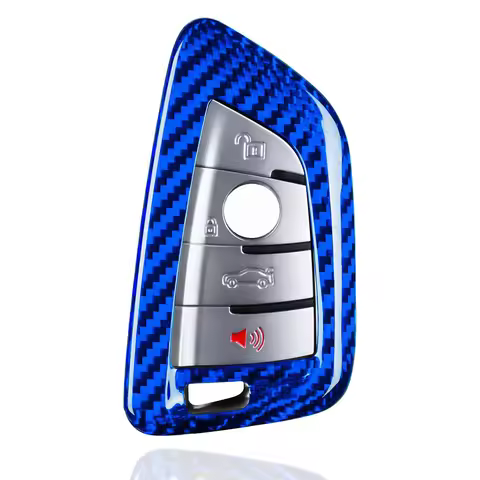 Carbon Fiber Key Fob Cover Protecetor for BMW 2 3 4 5 6 6GT 7 8 Series X1 X2 X3 X4 X5 X6 X7 M3 M4 M5