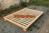Dipan kayu Lesehan japan/Tempat tidur kayu jepang/Tempat tidur pendek minimalis/Dipan led/Dipan kayu