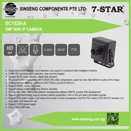 7-STAR* 5MP Audio Mini POE Network IP Camera - 2.8mm Pinhole Lens, Ultra Low Lux, H.265+ ONVIF Suppo