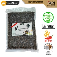 OriSpice 1kg 100% Pure Sarawak Black Pepper Peppercorn Vacumm Pack / Berry / Lada Hitam Biji / 砂拉越纯真黑胡椒粒 真空包装