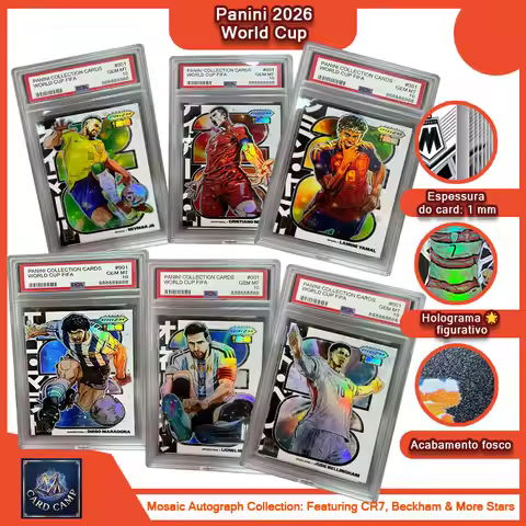 DIY Homemade Panini Scorecard Maradona Lamine Yamal Messi Cristiano Ronaldo Star signature card Char