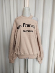 Sweater unik like new bahan kaos tebal super lembut adem pl import ld 125 pnjang 60