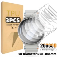 1-3Pcs HD Clear Watch Screen Protector For Diameter 34mm 33mm 32mm 31mm 30mm Waterproof Soft Film Fo