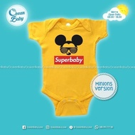 Jumper Baby custom / Sablon Jumper Bayi Mickey Series / Kado Bayi Lucu