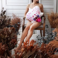 BOTANIST 雙絨面舒適超彈抱枕 邱比特蘭花