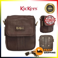 KICKERS ORIGINAL COW LEATHER 2 IN 1 SLING POUCH WAIST BAG CROSSBODY BEG LELAKI KULIT ORIGINAL LEMBU 