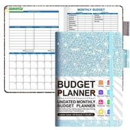 JOWENTY A5 Cash Budget Planner Book, Cash Flow Management Undated Monthly Finance Organizer, Portabl