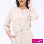 Crissa Woven Printed 3/4 Dress CSDT18-0236