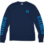 Etnies Icon Long Sleeve T-shirt ( Navy Blue )