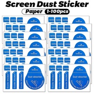 1/10 Pcs 4 in 1 Universal Screen Protector Wet Dry Cleaning Wipe Paper Dust Removal Absorber Sticker for Camera Lens Optical Phone Tablet LCD Screen Cleaner
