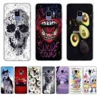 A18-Mixture theme soft CPU Silicone Printing Anti-fall Back CoverIphone For Samsung Galaxy a6 2018/a8 2018/a8 2018 plus/j6 2018/s9
