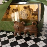 小老虎檀木梳子經絡按摩梳禮盒裝免費刻字