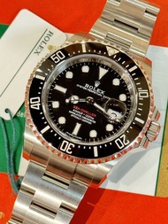 🧺洗衣街店🧺🌈🌈新返貨啦🌈🌈💰💰現金價💰💰💳連出世卡💳❤️50周年單紅❤️🖤🖤Rolex Sea-Dweller 126600🖤🖤 黑圈黑面 連原裝鋼潛水帶🖤🖤狀態一流🥰❤️KCB1790（旺角洗衣街