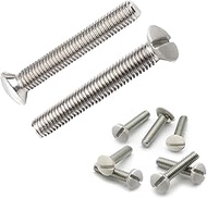 50 Pcs 3/4 Inch Long 6-32 Thread White Wall Plate Screws Outlet Cover Screws Switch Cover Screws Rep