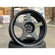 NEW 18X8.5J AOW Spoon SW388 Rim (set of 4) Black 5X114.3 for Civic CRV HRV BRV WRV CX3 CX30 CX5 X50 