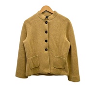 Akris Cardigan Sweater yellow cashmere dark Women Long sleeves Direct from Japan Secondhand