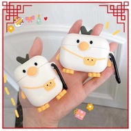 airpods case airpods pro case ins cute little yellow duck Airpods 2 generation earphone case for Apple 3rd generation wireless silicone earphone case 3