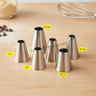 Lifestyle-Large Round Icing Piping Nozzle 1A 2A 3A R16L R18L R22L 808 Cheese Tart Decoration Pastry 