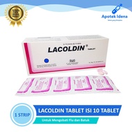 LACOLDIN tablet 1 Strip contains 10 Tablets - Medicine for Flu, Cough, Cold, and Fever
