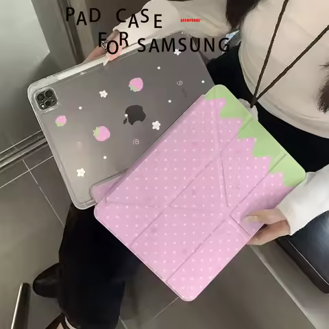 For Samsung Galaxy Tab A8/A9/A11+FE LITE PLUS/Galaxy Tab S6 Lite/S7/S8/S9/S10+ FE "Pink Polka Dots S