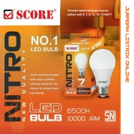 Led Bulb Light Bulb 5W 7W 9W 12W 15W 18W 23W SCORE NITRO SNI GUARANTEE
