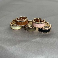 Boutique High-Version Aijia Pig Nose Cowhide Ring 18k Rose Gold v Golden Pig Nose Ring H Couple Ring