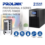 PROLiNK 3KVA / 2400W Pure Sine Wave Online UPS with AVR Computer Server Medical Equipment Backup Power PRO903WS