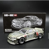 Mini Gt X Kaido House Nissan Skyline R34 Jade Green Mdx 2023 Exclusive