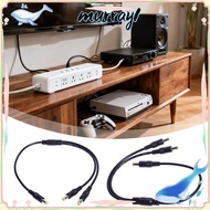 MURRAY Power Splitter, 5.5mm*2.5mm 22AWG Power Cord, Professional Copper Core Male to 2 Male Way Spl