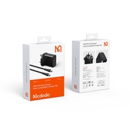 [READY STOCK] MCDODO CH0912 33W PD 2-Ports  Fast Charger with Type-C to Type-C Devices Cable Set