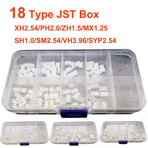 JST Box SH1.0/MX1.25/PH2.0/XH2.54/VH3.96/SM2.54/SYP Pitch Connector Terminal Kit SMD/Straight/Right